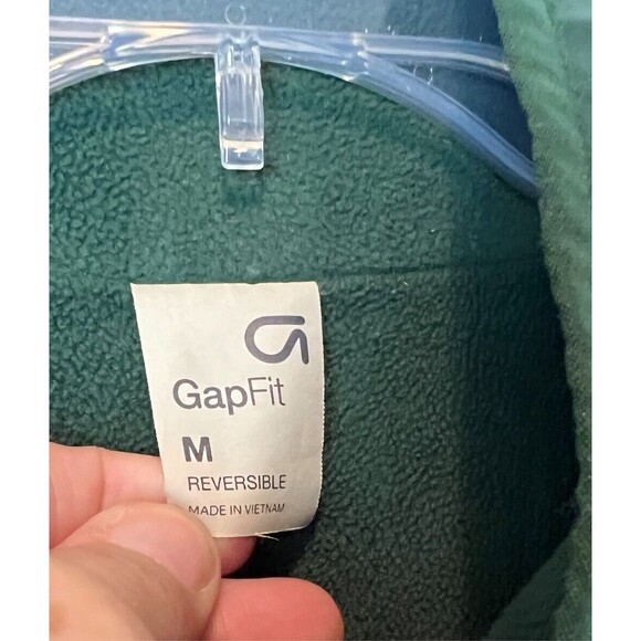 Gap Fit Recycled Half-Zip Windbreaker Fleece Jacket Women's Size M Green - Picture 7 of 11